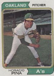 1974 Topps Baseball Cards      516     Horacio Pina
